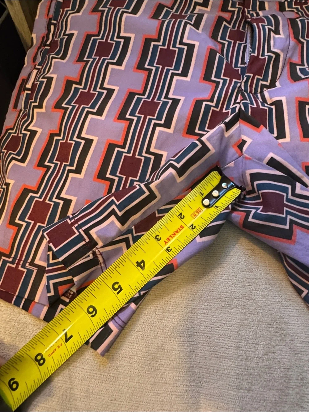 Trina turk Men's Geometric Print Swim Trunks in Purple